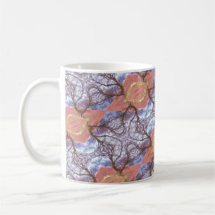 TREES AND FIELDS PATTERN    COFFEE MUG