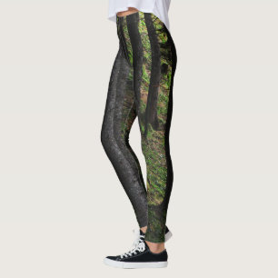 Trees and green moss leggings