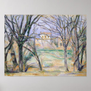 Trees and houses, 1885-86 poster