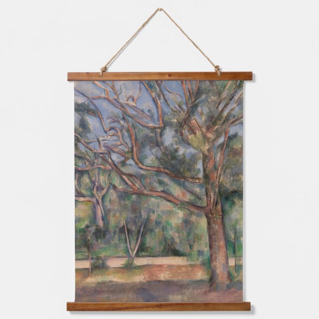 Trees and Road, Post Impressionist Landscape Hanging Tapestry (Front)