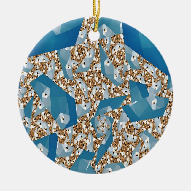 TREES AND SKY CERAMIC ORNAMENT (Front)