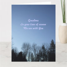 Trees and Sky- Grandma Sympathy