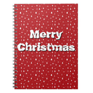 Trees and Snowflakes Christmas Notebook