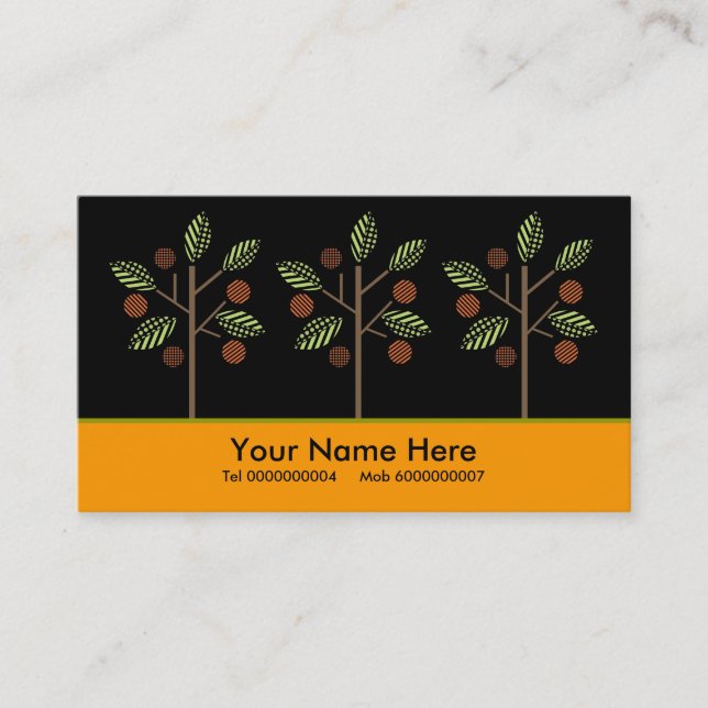 Trees And Their Fruit Business Cards (Front)