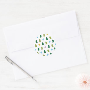 Trees and Twinkles Sticker