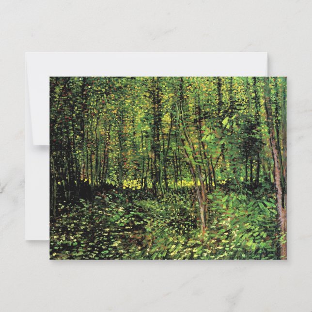 Trees and Undergrowth by Vincent van Gogh (Front)