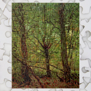 Trees and Undergrowth by Vincent van Gogh Jigsaw Puzzle