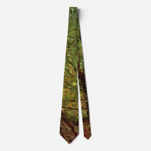 Trees and Undergrowth by Vincent van Gogh Tie