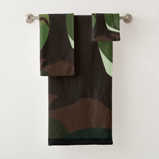 Trees Botanical Nature  Bath Towel Set (Insitu)