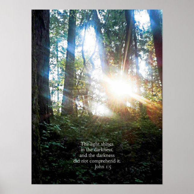 Trees Christian Bible Verse Scripture Creationarts Poster (Front)