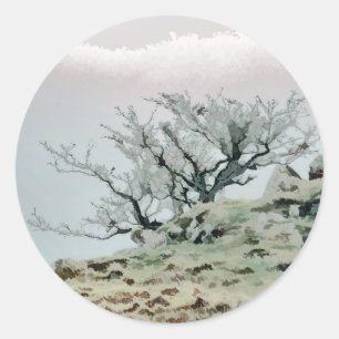 TREES CLASSIC ROUND STICKER