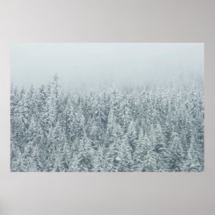 TREES COVERING SNOW POSTER
