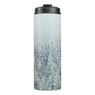 TREES COVERING SNOW THERMAL TUMBLER