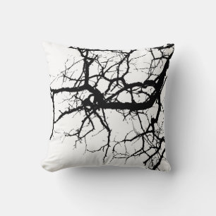 Tree's dark branches cushion