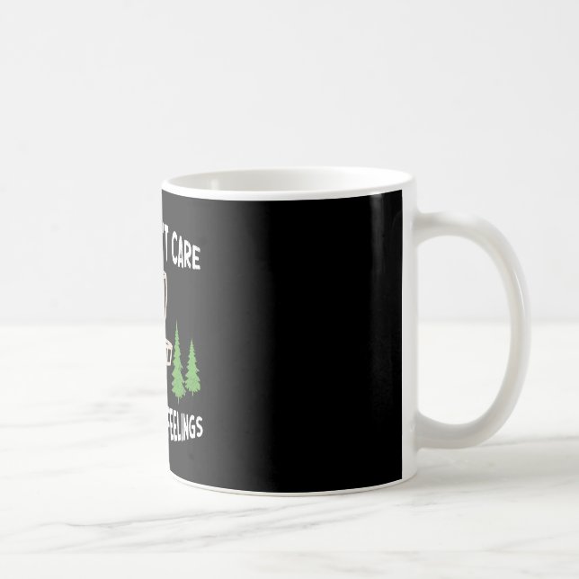 Trees Don't Care About Your Feelings Disc Golf Ske Coffee Mug (Right)
