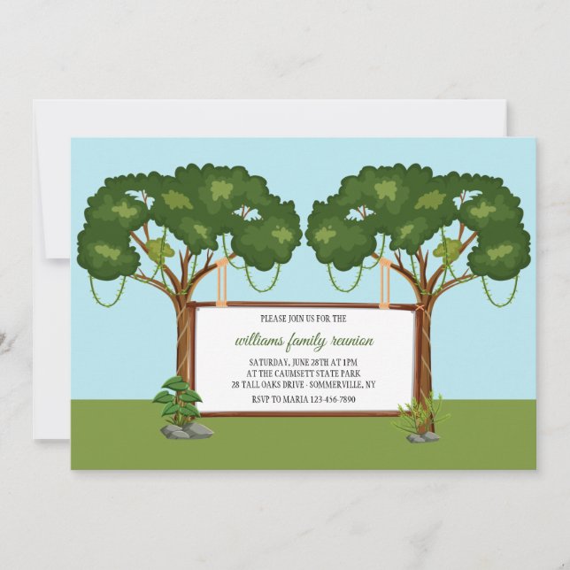 Trees Family Reunion Invitation (Front)