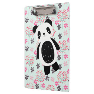 Trees, Flowers, and Panda Bears Clipboard