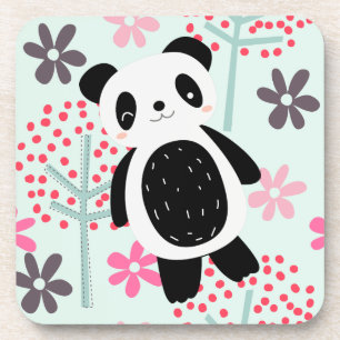 Trees, Flowers, and Panda Bears Coaster