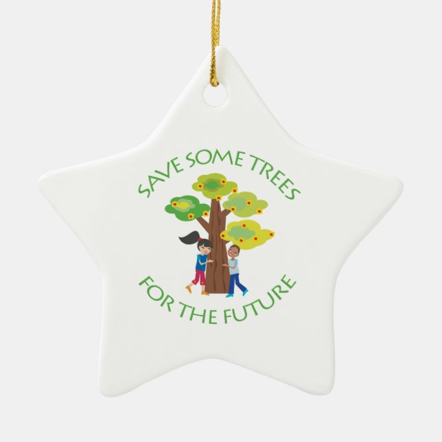 Trees for the Future Ceramic Tree Decoration (Front)