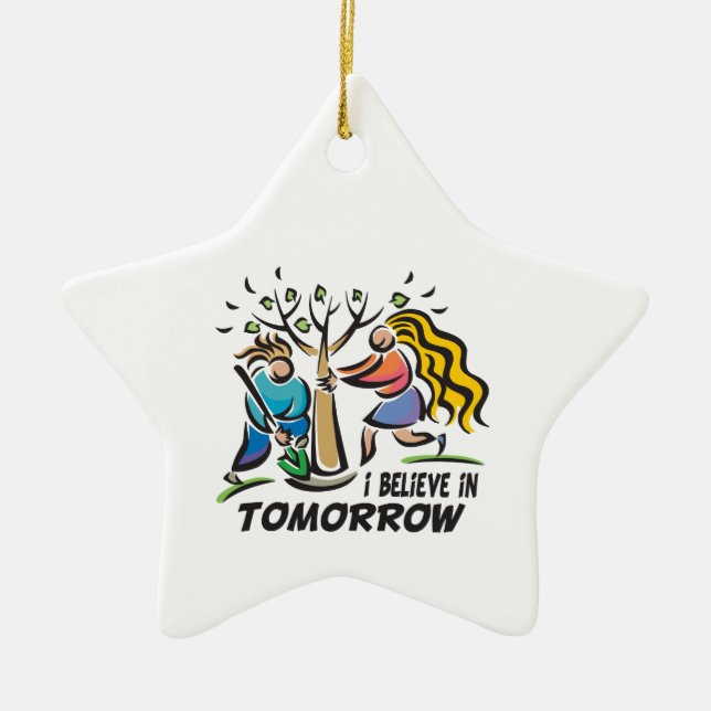 Trees for Tomorrow Ceramic Tree Decoration (Front)