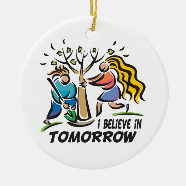 Trees for Tomorrow Ceramic Tree Decoration (Front)