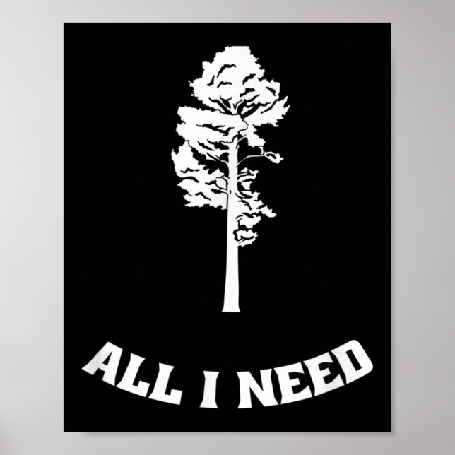 Trees Forest Forest Nature Walking Environmental Poster (Front)