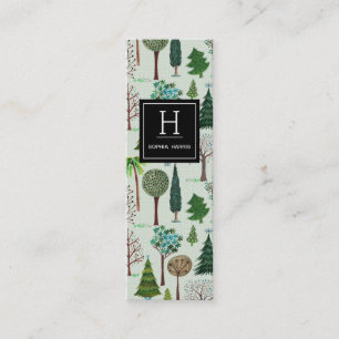 Trees Forrest Pattern Gardener Business Cards