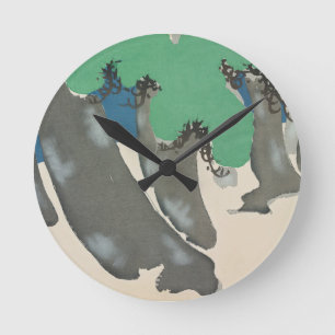 Trees from Momoyogusa–Flowers of a Hundred Generat Round Clock