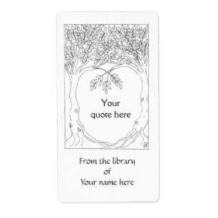 Trees Growing Together Book Plate