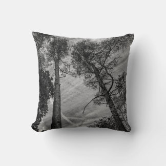 Trees in Forest Throw Pillow