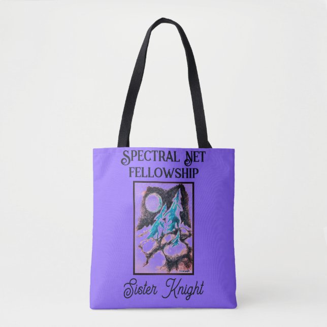 Trees in Moonlight Phone Tote Bag (Front)