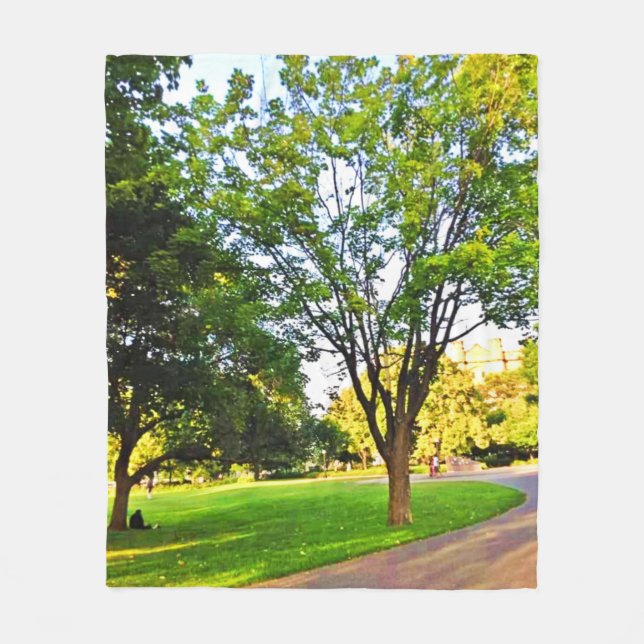 Trees In Ottawa Park. Buy Now Fleece Blanket (Front)