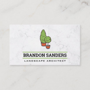 Trees in Potted Plants Landscaper Business Card