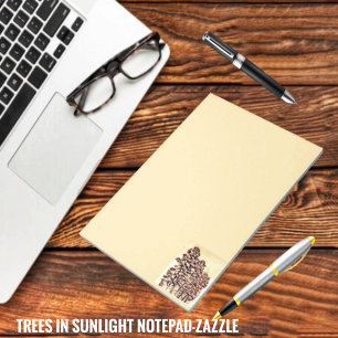 Trees In Sunlight  Notepad