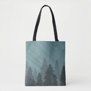 Trees in the Forest Allover Tote Bag