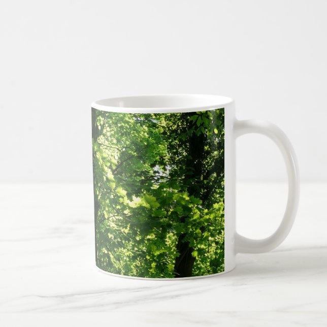 Trees in the Spring. Bute Park, Cardiff. Wales Coffee Mug (Right)