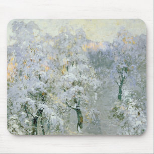 Trees in Wintry Silver, 1910 Mouse Pad