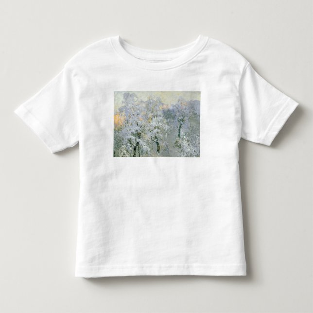 Trees in Wintry Silver, 1910 Toddler T-Shirt (Front)