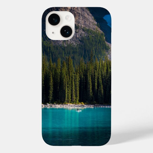 Trees, Lake, Paddle Case-Mate iPhone Case (Back)