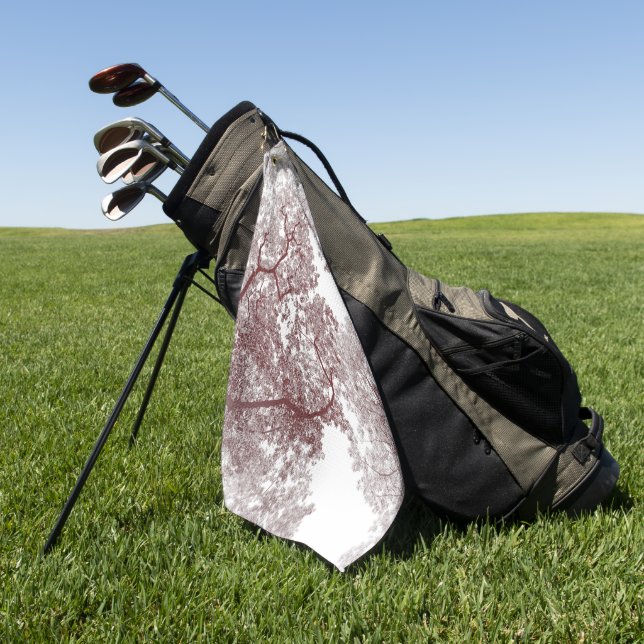 Trees Map 4 Golf Towel (Green)