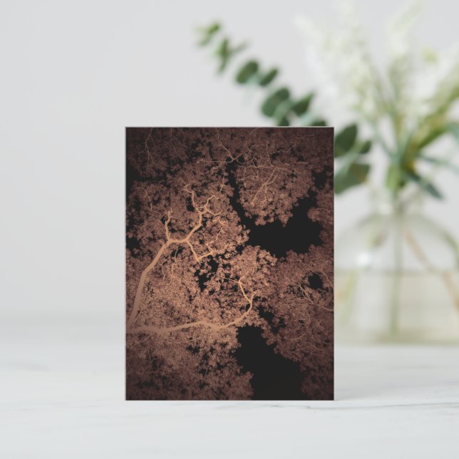 Trees Map 5 Postcard (Standing Front)