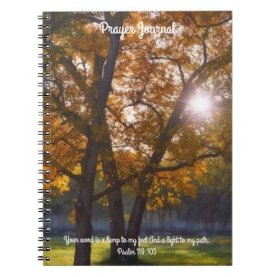 Trees Nature Light Bible Verse Prayer Journal