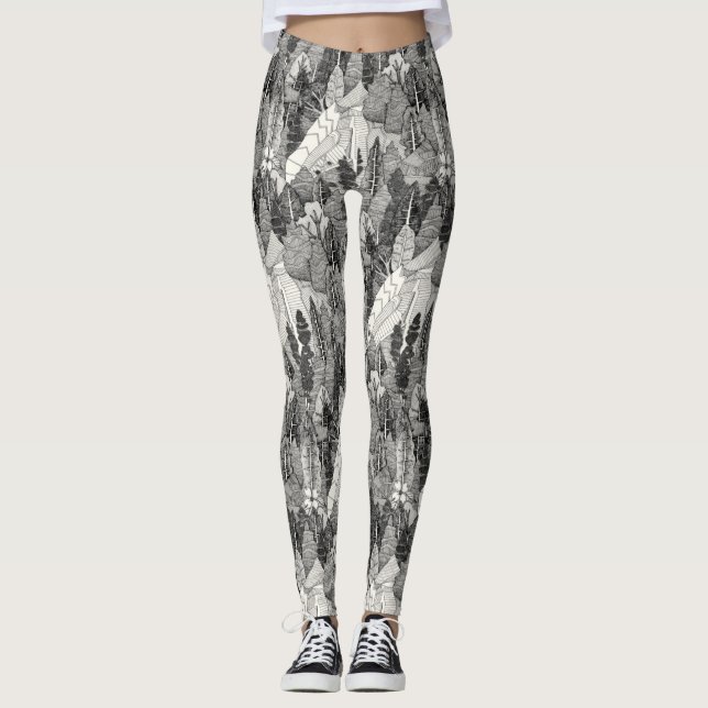 trees NC black leggings (Front)