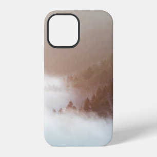 Trees on mountain covered with fogs iPhone 12 case