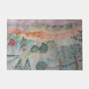 Trees On The Bay Door Mat