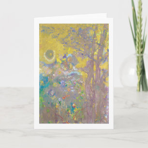 Trees on Yellow Background, Redon Card