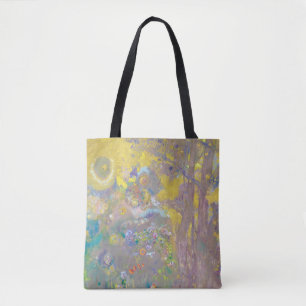 Trees on Yellow Background, Redon Tote Bag