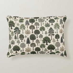 Trees Pattern Decorative Cushion