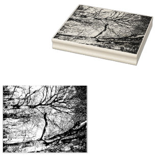 Trees Photo Rubber Stamp