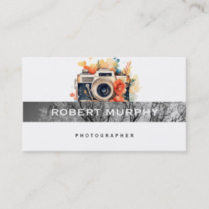 Trees Photography Camera Flowers Business Card